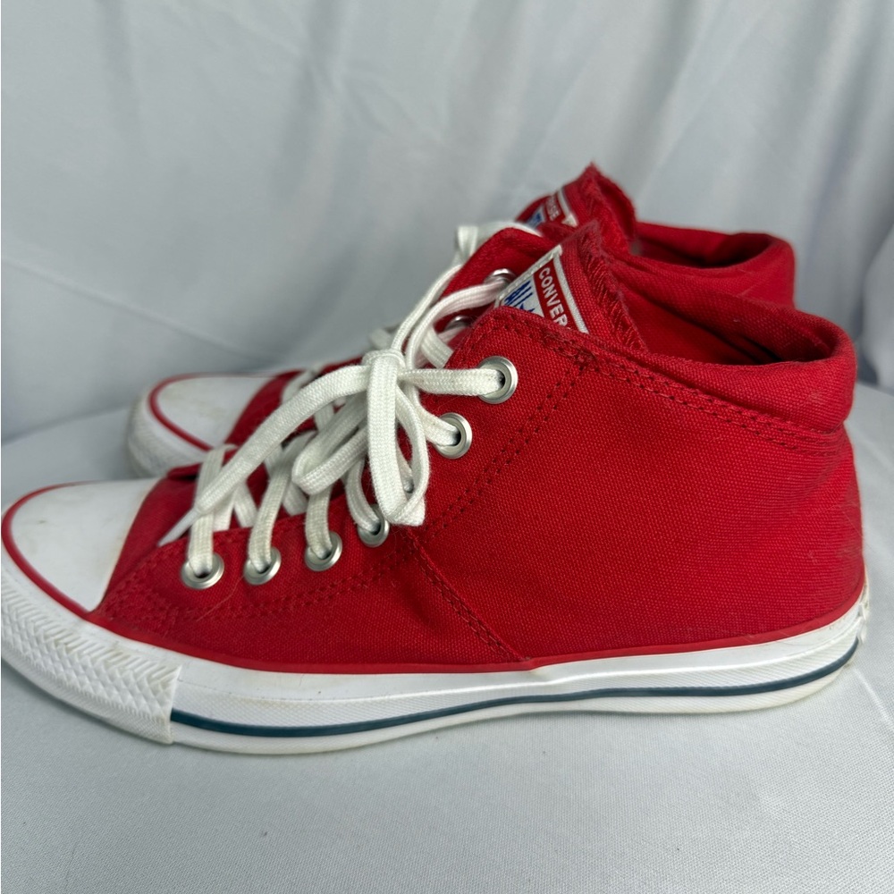 Converse womens 7.5 Red Canvas Sneakers